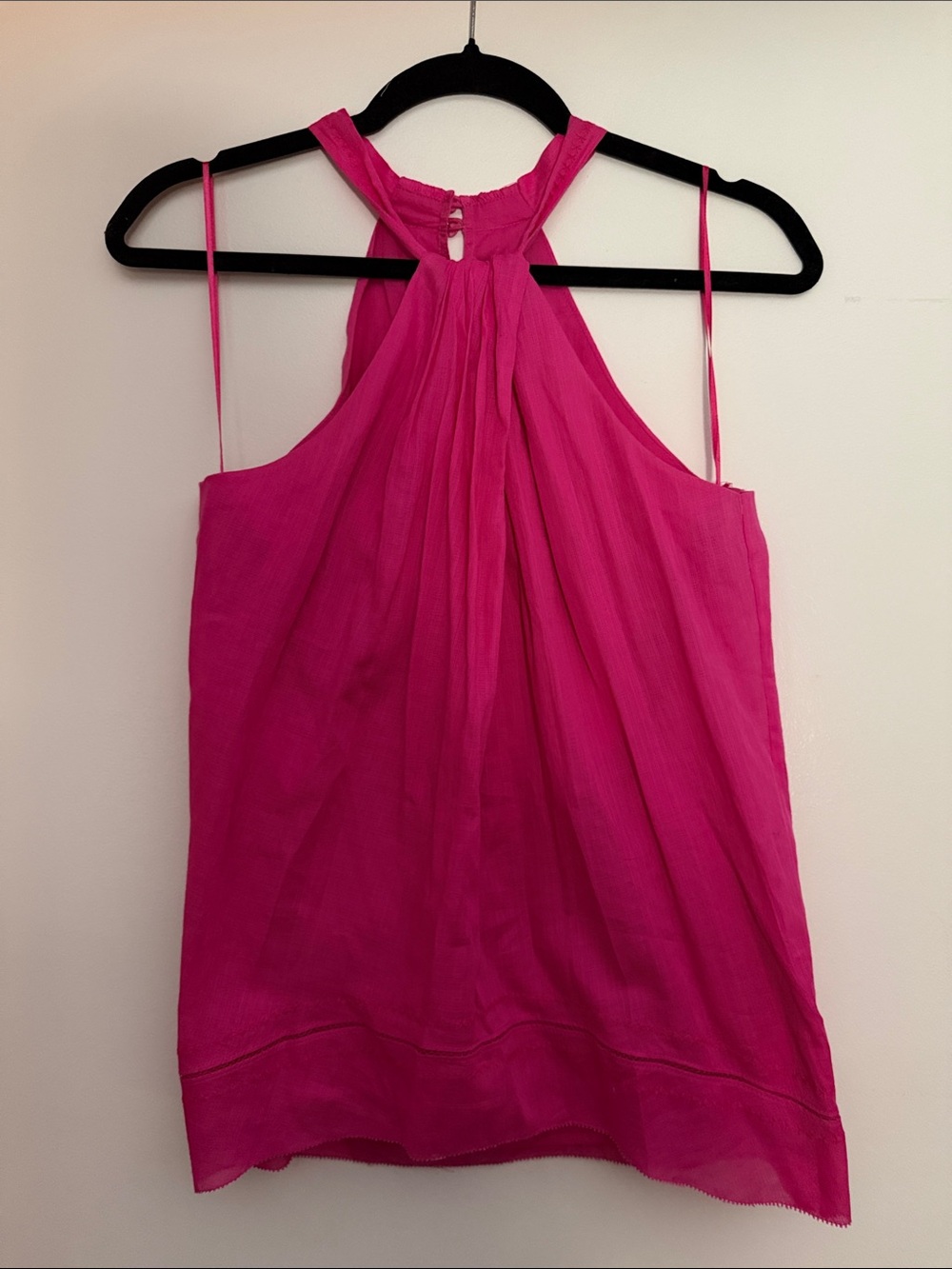 Trina Turk Hot Pink Halter Blouse - Sleeveless